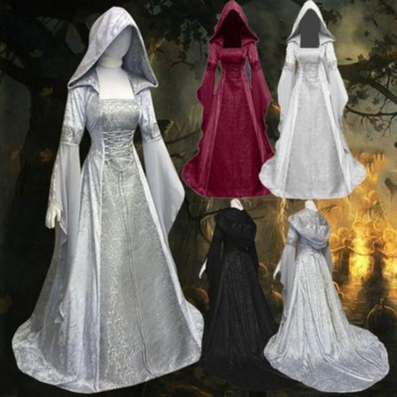 Wedding Dress - Kadın Cosplay Kostümü, Orta Çağ Esintili
