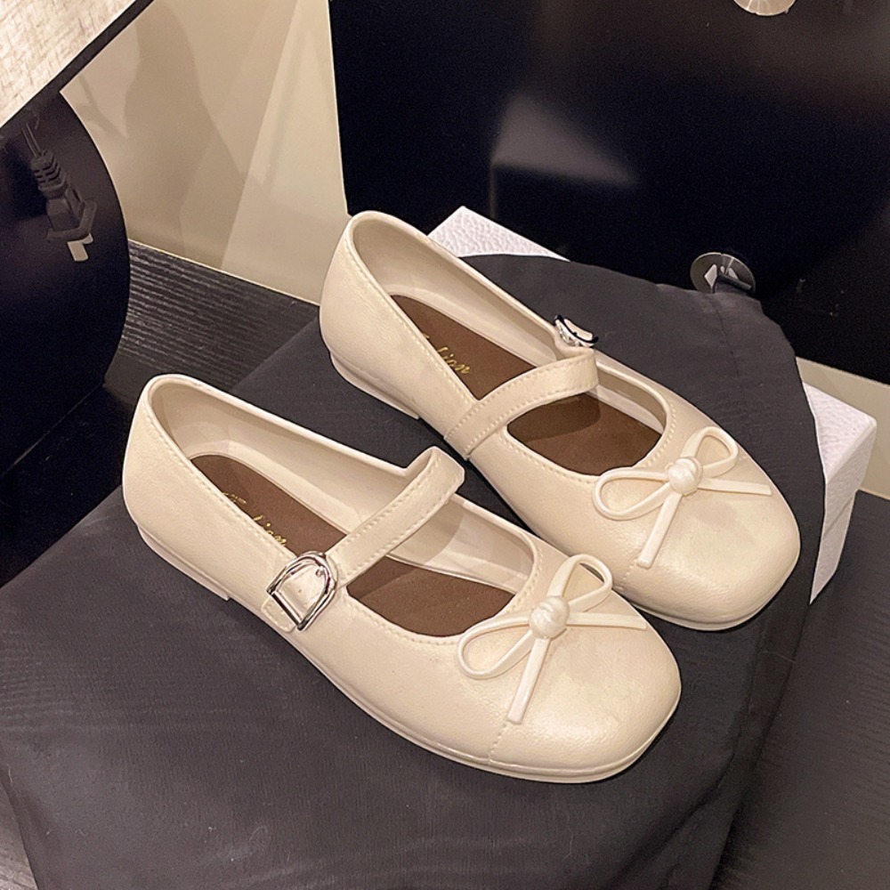 Womens Heels - Tatlı Kadın İncili Fiyonklu Sandaletler Çok
