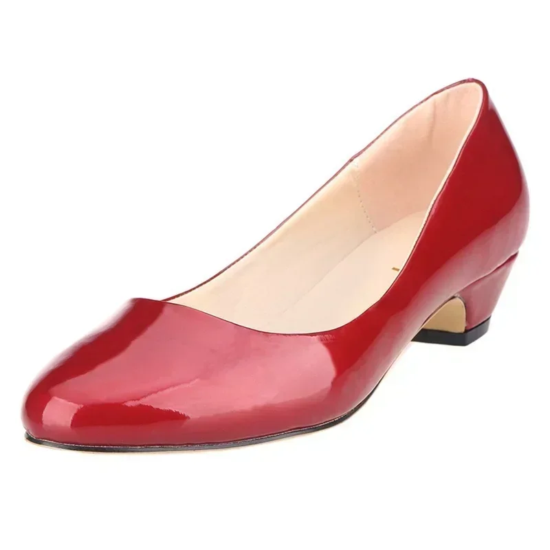 Womens Heels - Kadınlar İçin Dolgu Topuklu Pompalar Sonbahar