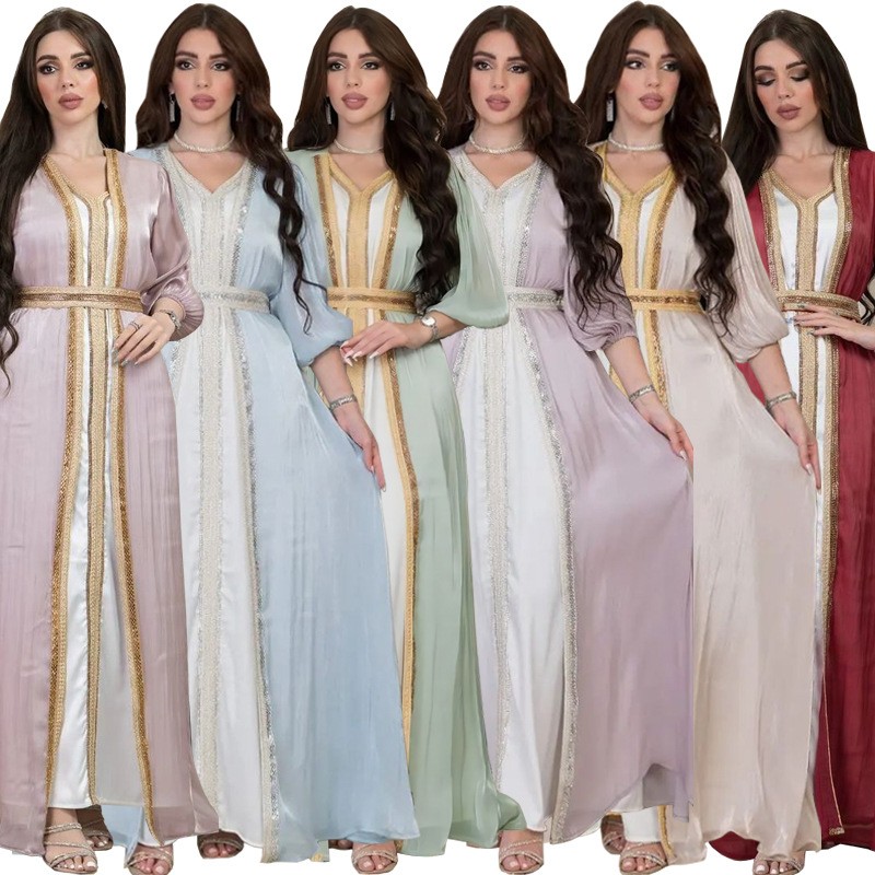 Evening Gown - Lavanta Rengi Pul Payetli Elbise V