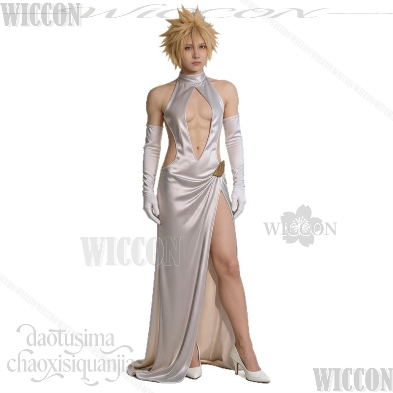 FF7 Cosplay Cloud Yüksek Yırtm - Evening Gown incelemesi ve fiyatı