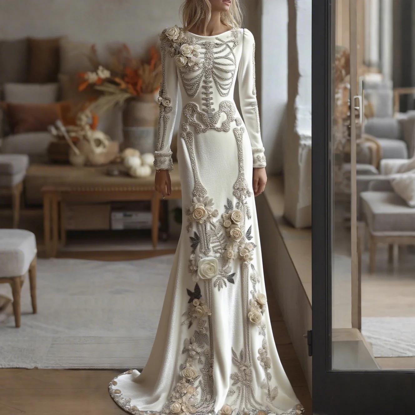 2026 Yeni Kadın İskelet Desenl - Evening Gown incelemesi ve fiyatı