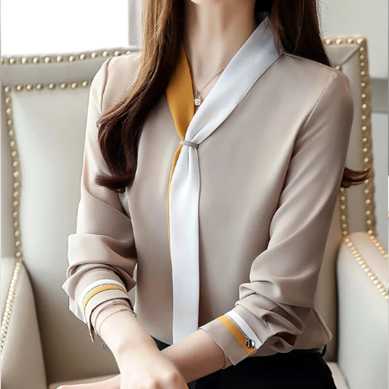 Sonbahar ofis gömlek Vintage u - Silk Blouse incelemesi ve fiyatı